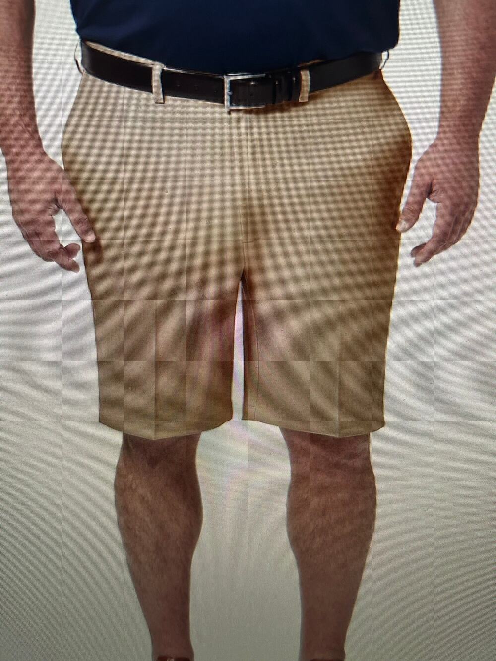 NWT Haggar men's 50 Big and Tall Cool 18 Pro Gabardine flat front shorts